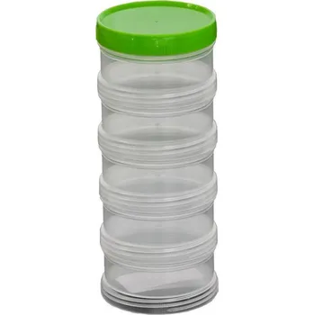 Pouzdro na rybářské vybavení Energofish Šroubovací box na nástrahy 5-dílný