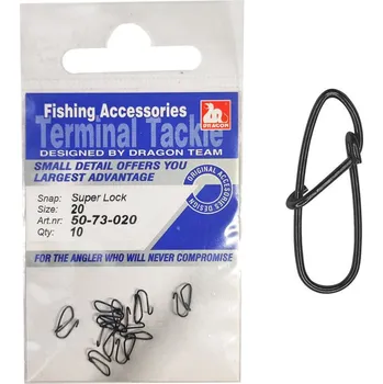Karabinka DRAGON Terminal Super Lock 10ks *: Karabinka DRAGON Terminal Super Lock 10pcs vel.12 16kg