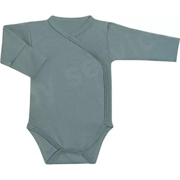Kojenecký body Body zavinovací s ohrnovacími rukávky Vlnky mátové Baby Service velikost 62