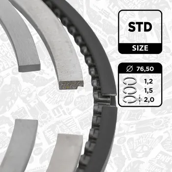 Motor automobilu Sada pístních kroužků ET ENGINETEAM R1009600