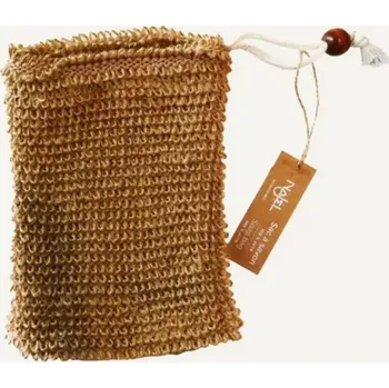 NAJEL Mycí peelingová masážní jutová rukavice jako sáček na mýdlo