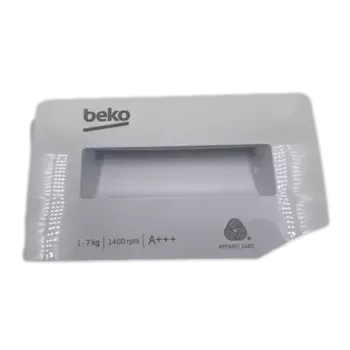 Originální čelo dávkovače Beko Blomberg 2420709091 - přední panel násypky s chemickou odolností a přesným utěsněním pro bezpečné dávkování pracích prostředků