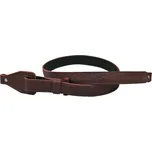 Bafpet Řemen puškový zdobený, podšitý gumou,stahovací, 30mm x 115cm hnědý