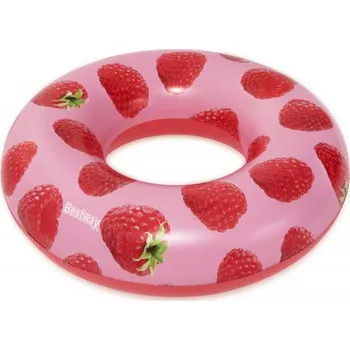 Nafukovací kruh Bestway 36231 Plavací kruh do bazénu a na pláž Růžový, Červený Kruh na plavání Obrázek PVC