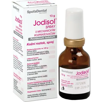 SpofaDental Jodisol Spray s mechanickým rozprašovačem, 13 g