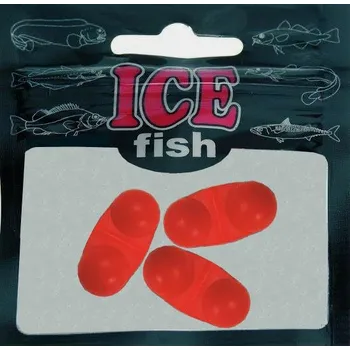 Umělá nástraha ICE Fish Zvukové chrastítka - fluo