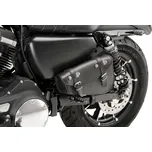 Kožená sedlová brašna customacces detroit ap0003n černý levý