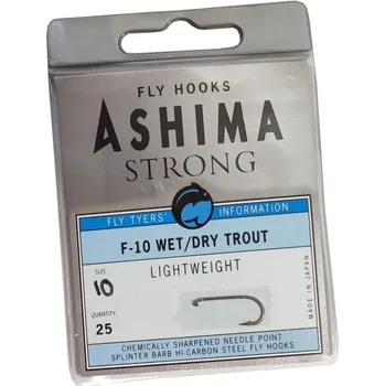 Rybářský háček Muškařský háček ASHIMA F-10 velikost 10. 25ks