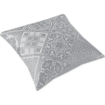 Povlak na dekorativní polštářek Damaškový povlak na polštář 40x40 EXCELLENT ORNELLA Moralika stříbřitě šedá