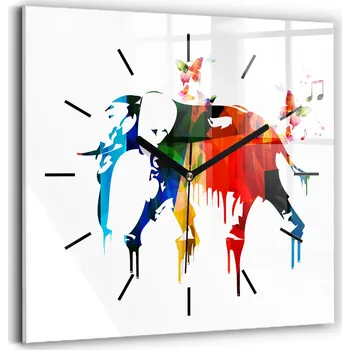 Hodiny Nástěnné hodiny Wallfluent modré 30 cm