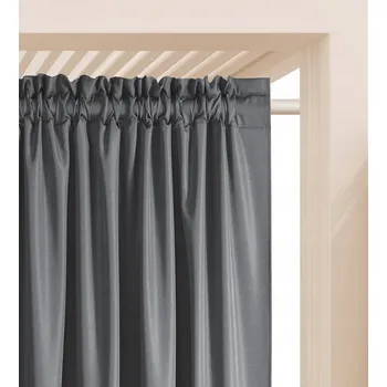 Obraz Zahradní závěs na terasu do altánku 180x250 na pásce tmavě šedý