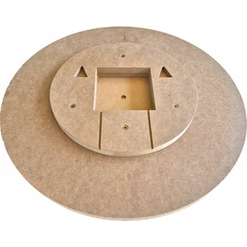 Hodiny Základna pro nástěnné hodiny MDF 2x 18mm surová fi 500 DIY - vytvoř si vlastní design