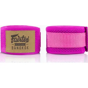 Boxerské rukavice Fairtex Boxerské bandáže HW4 Růžové
