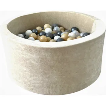 Suchý bazén Suchý bazén s míčky Velvet Krémový 40x90 + 250 míčků