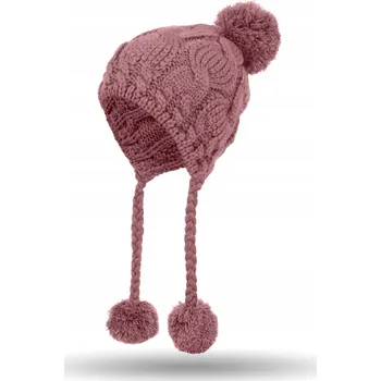 Čepice Haker zimní čepice beanie růžová, univerzální velikost