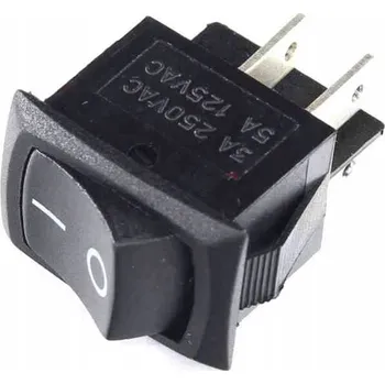 vypínač Vypínač On-Off 3A 250V pro Motory Skútrů Cross ATV Černý