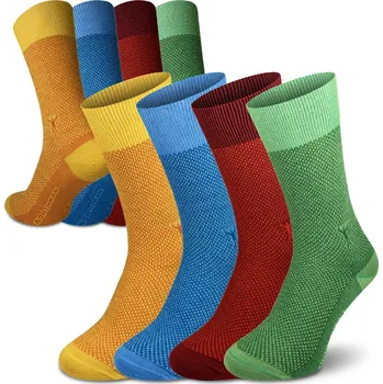 Pánské ponožky Northman Halden Merino 4-pack Velikost: 45-47 Mix barev1 Společenské Merino Ponožky