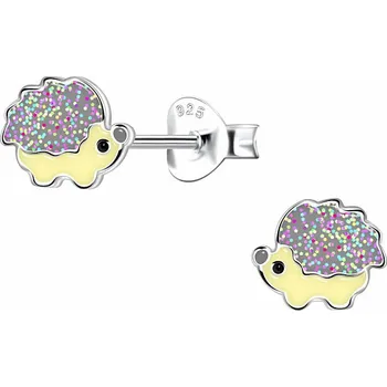 Náušnice Stříbrné náušnice Ježek 7 x 6 mm, 0,46 g