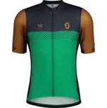Pánský cyklistický dres Scott Jersey M's RC Team SS Bread Brown/Amazon Green