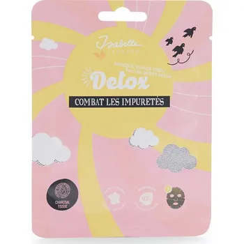 Pleťová maska Isabelle Laurier Textilní maska na obličej - Detox s aktivním uhlím