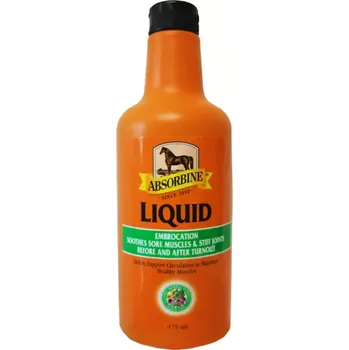 Kosmetika pro koně Bylinné mazání liquid na bolavé svaly, šlachy a klouby Absorbine Veterinary liniment (Lahev, 475 ml)