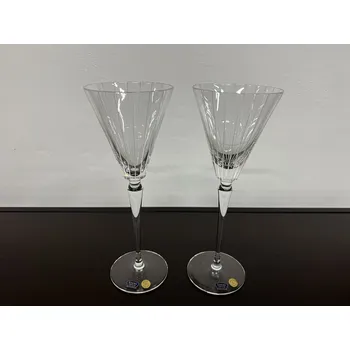 Sklenice Set vysokých sklenic na šampaňské, Glamour Crystal, 250ml , 2 ks , II.jakost