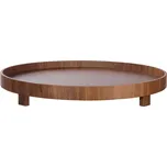 ASA Selection Servírovací tác/podnos na nožičkách WOOD p. 40 cm, hnědý