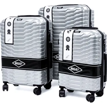 JAKS Cestovní kufr PC2 Exclusive Barevné varianty: bílá sada + kozmetická taška zadarmo