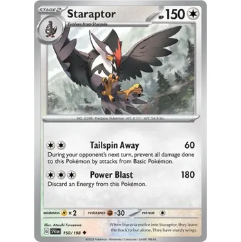 Sběratelská karetní hra Pokémon karta Staraptor 150/198