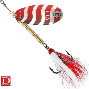 Umělá nástraha Dragon Rotační třpytka VELTICA Light De Luxe stříbrná/červená *: Rotační třpytka VELTICA Light De Luxe stříbrná/červená Velikost 1 (4g)