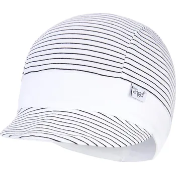 Kšiltovka Little Angel Kšiltovka tenká pruh Outlast® - pruh bíločerný/bílá Velikost čepic: 5 | 49-53 cm