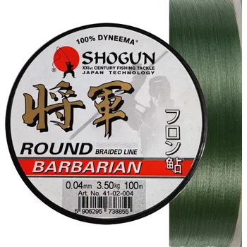 Příze Šňůra SHOGUN Barbarian Round *: Šňůra SHOGUN Barbarian Round 0,14mm 9,80kg 100m