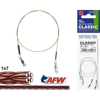 Dragon Lanko Surfstrand Classic 1x7 Quick Lock 2ks *: Lanko Surfstrand Classic 1x7 Quick Lock 2ks 9kg 25cm