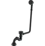 Besco Vanový sifón s přepadem VS RETRO P B, barva: černá - pro vany OTYLIA, OLAYA