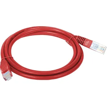 Síťový kabel Patchcord Alantec U/UTP 5e RJ45 / RJ45 5 m červený