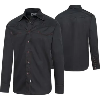 Pánská košile Stars & Stripes Košile westernová Jack Stars & Stripes, pánská, černá XL