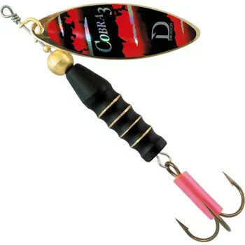 Umělá nástraha Dragon Rotační třpytka COBRA černá/červená *: Rotační třpytka COBRA černá/červená Velikost 2 (17g)