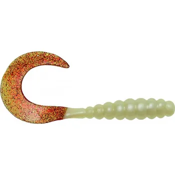 Umělá nástraha Twister ICE FISH perla-červený glitter *: Twister ICE FISH olivová-červený glitter 20cm