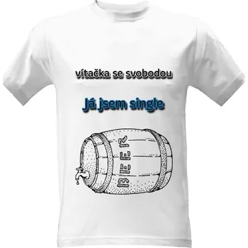 Tričko s potiskem Vítačka se svobodou pánské