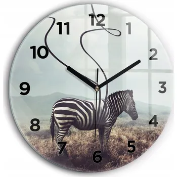 Hodiny Nástěnné hodiny Wallfluent hnědé 60 cm