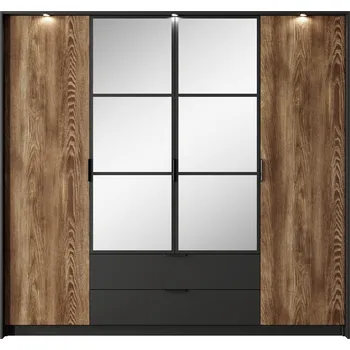 Šatní skříň Laski Šatní skříň Milton 220 Zvolte osvětlení: bez osvětlení