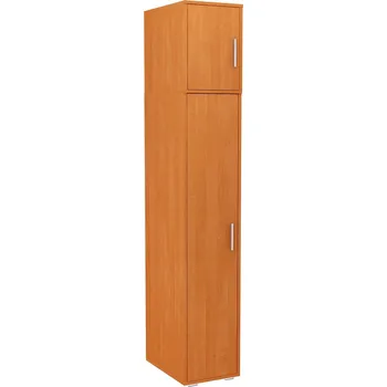 Šatní skříň Skříň BODO 1D4P OLŠE + NÁSTAVEC police a tyč UFC