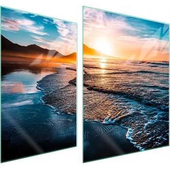 Obraz Skleněná ochranná deska na sporák 70x52 Hory