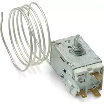 Příslušenství pro lednici ❄️ Termostat do chladničky Whirlpool Indesit - regulátor teploty s kapilárou 590 mm, rozsah -33°C až +4,5°C - kvalitní náhradní díl pro spolehlivé chlazení