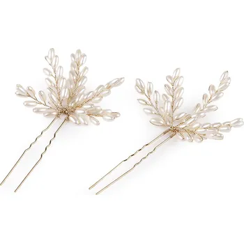 Vlásenka větvička s perlami Varianta: perlová, Balení: 2 ks