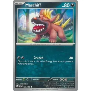 Sběratelská karetní hra Pokémon karta Maschiff 136/198