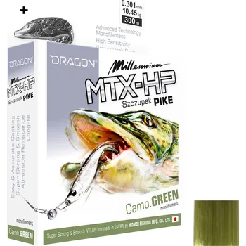 Vlasec DRAGON MTX-HP Camo Green 150/300m *: Vlasec DRAGON MTX-HP Camo Green 0,35mm 12,80kg 150m