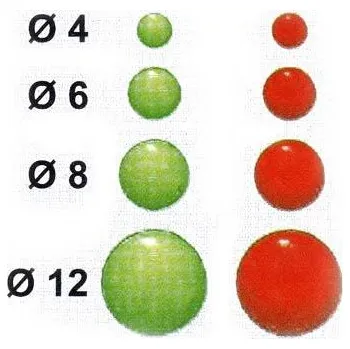 ICE Fish Korálky červené 4mm 20ks