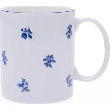 Thun Rulak Zettlitz Hrnek, 300 ml, modrá házenka, český porcelán, Thun RZ