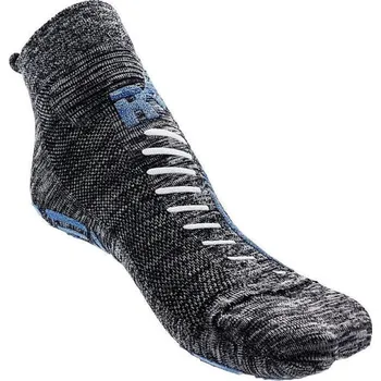 Pánské ponožky R-EVENGE Technické protiskluzové ponožky Wellness pro dospělé s černo-fuchsiová vláknem 34/37 MODRÁ|ŠEDÁ